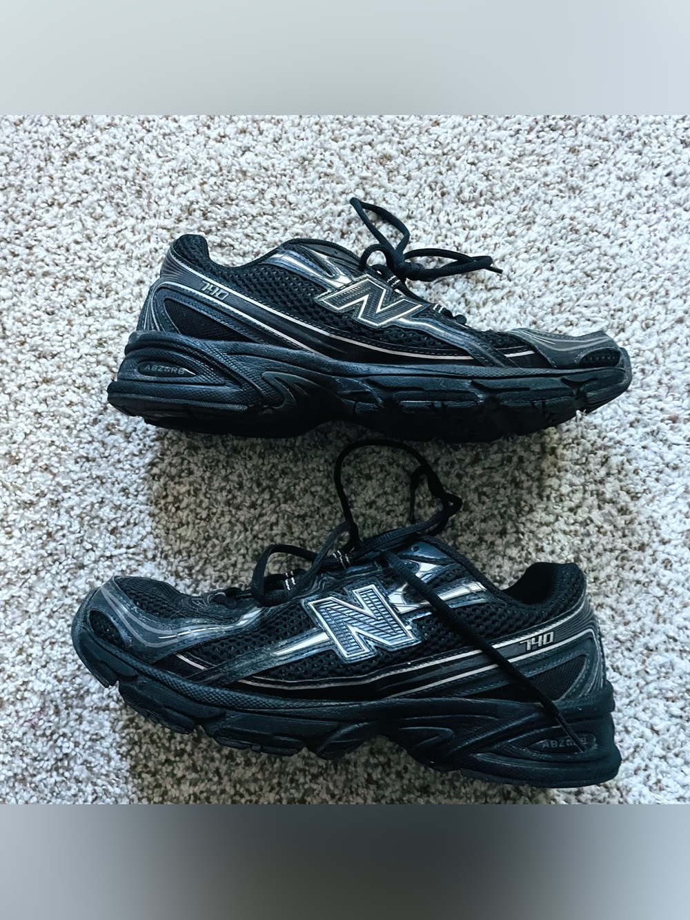 New Balance 740 "Black Silver Metallic" (U740BM2) Men's Size 9